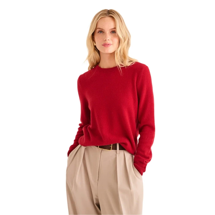 NAADAM The Original Cashmere Crewneck Sweater, Red, L by NAADAM - Used - Like New condition