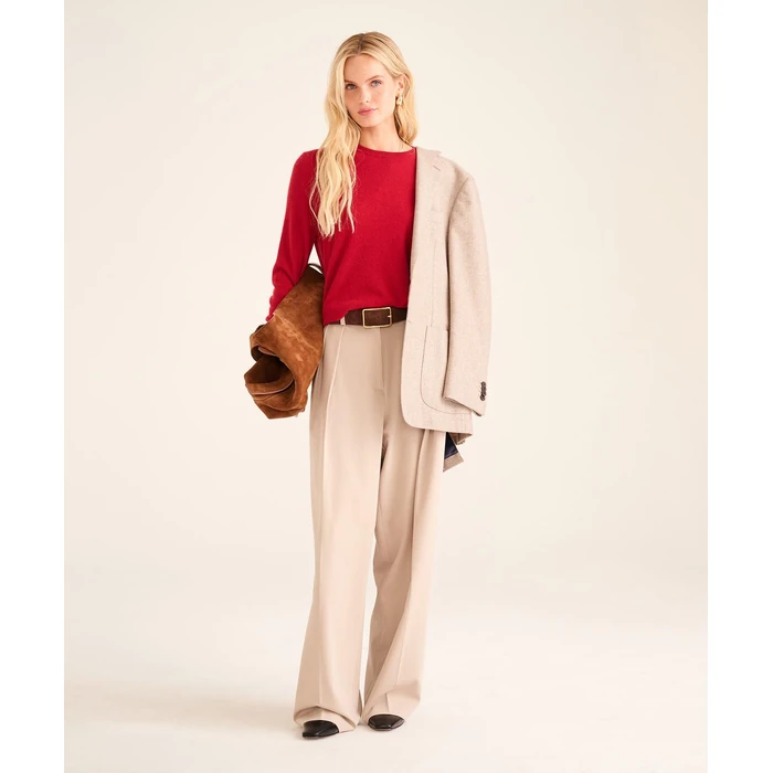 NAADAM The Original Cashmere Crewneck Sweater, Red, L by NAADAM - Image 2