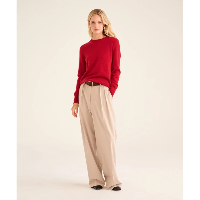 NAADAM The Original Cashmere Crewneck Sweater, Red, L by NAADAM - Image 4