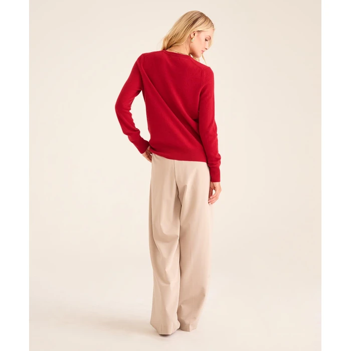 NAADAM The Original Cashmere Crewneck Sweater, Red, L by NAADAM - Image 6