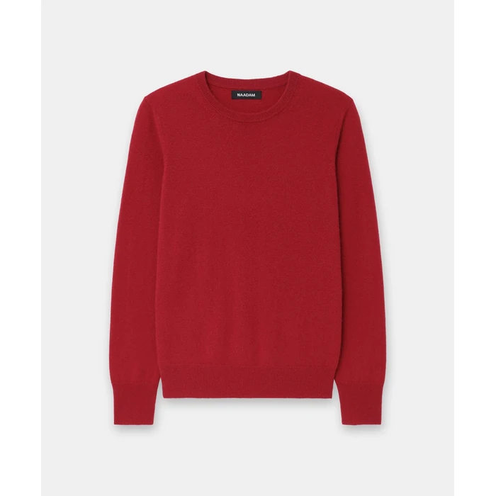 NAADAM The Original Cashmere Crewneck Sweater, Red, L by NAADAM - Image 7