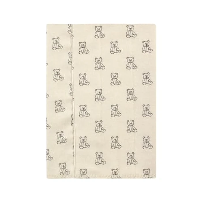 Hudson Baby Unisex Baby Cotton Flannel Burp Cloths, Teddy Bears 7 Pack, One Size by Hudson Baby - Image 5