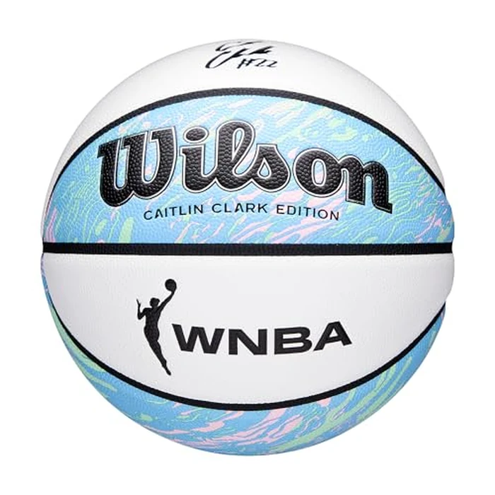 WILSON Caitlin Clark x WNBA Oasis Basketball - Multicolored/White, Size 7-29.5" by WILSON - Used - Like New condition - CA$35.55