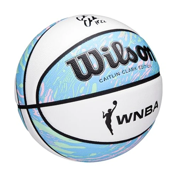 WILSON Caitlin Clark x WNBA Oasis Basketball - Multicolored/White, Size 7-29.5" by WILSON - Image 2