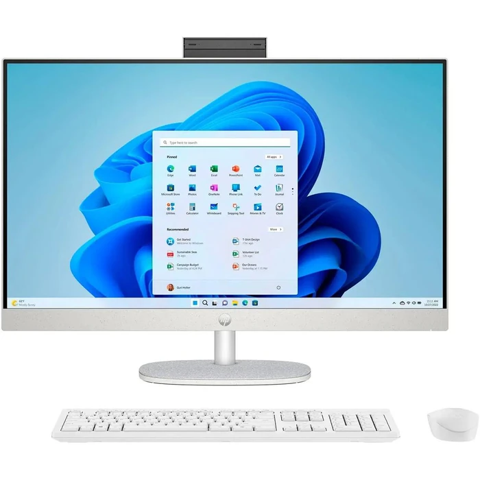 HP 27-cr0034 All-in-One Desktop PC 27" - Intel Core i5-1335U 1.3GHz - 512GB - Shell White - 8GB RAM - 27 Inch by HP - Refurbished - Excellent condition