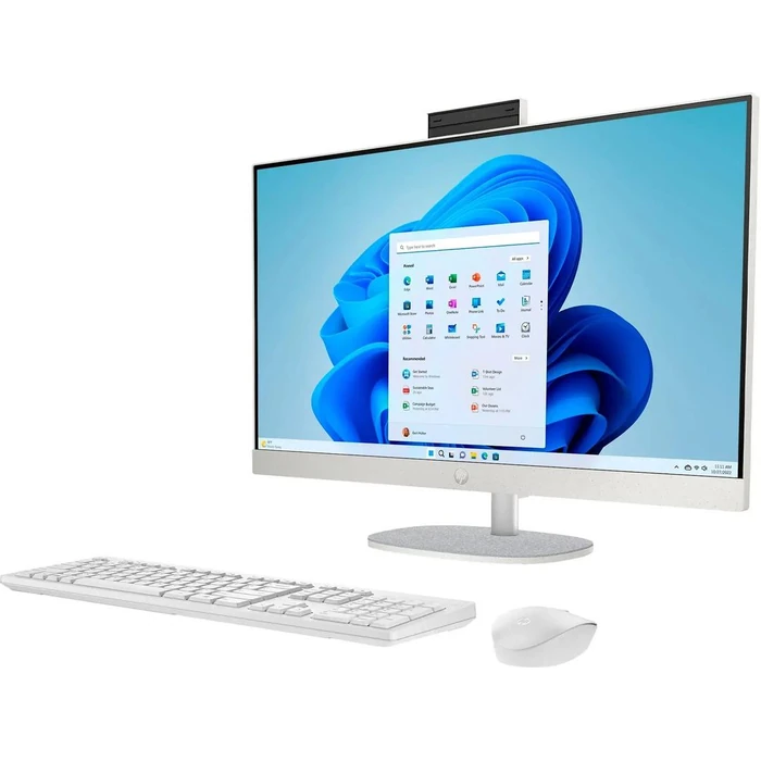 HP 27-cr0034 All-in-One Desktop PC 27" - Intel Core i5-1335U 1.3GHz - 512GB - Shell White - 8GB RAM - 27 Inch by HP - Image 2