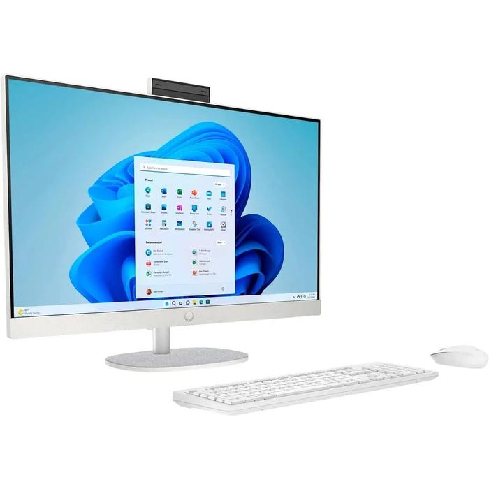 HP 27-cr0034 All-in-One Desktop PC 27" - Intel Core i5-1335U 1.3GHz - 512GB - Shell White - 8GB RAM - 27 Inch by HP - Image 3