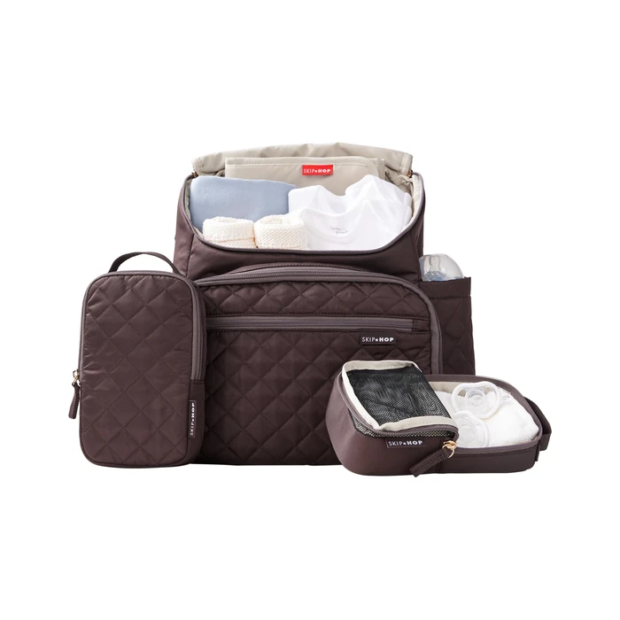 Skip Hop Diaper Bag Backpack: Forma, Multi-Function Baby Travel Bag with Changing Pad & Stroller Attachment, Chocolate by Skip Hop - Image 5