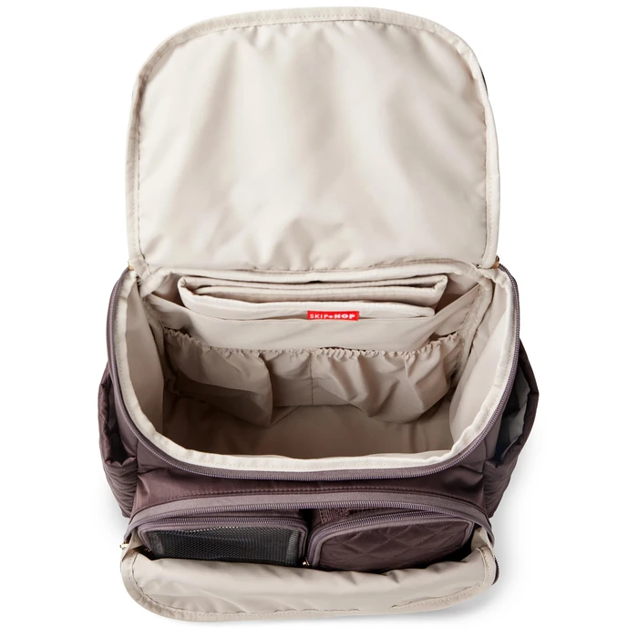 Skip Hop Diaper Bag Backpack: Forma, Multi-Function Baby Travel Bag with Changing Pad & Stroller Attachment, Chocolate by Skip Hop - Image 6