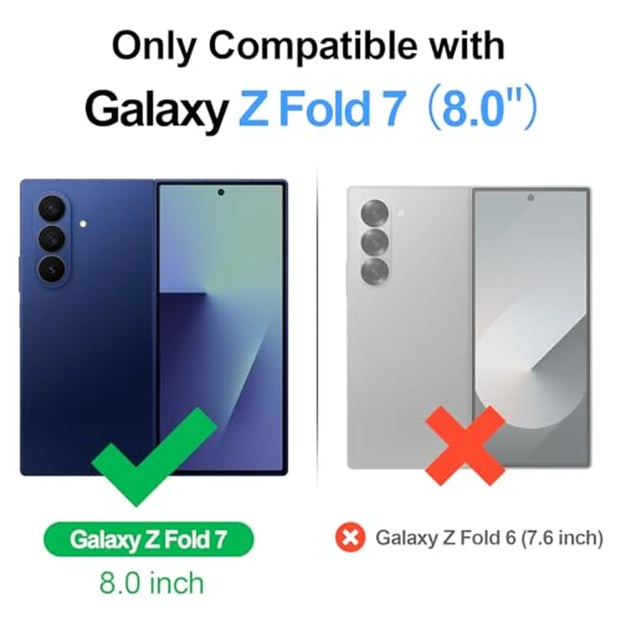 SkyEagle Compatible with Magsafe Detachable Magnetic Samsung Galaxy Z Fold 7 Phone Wallet Case with Card Holder | Built-in Screen Protector | Kickstand | RFID Blocking | PU Leather Cover |Black by SkyEagle - Image 7