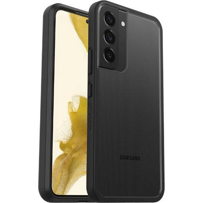 Otterbox React Series Phone Case for Galaxy S22 - Black Crystal (Clear/Black) by Otterbox - Refurbished - Brand New condition