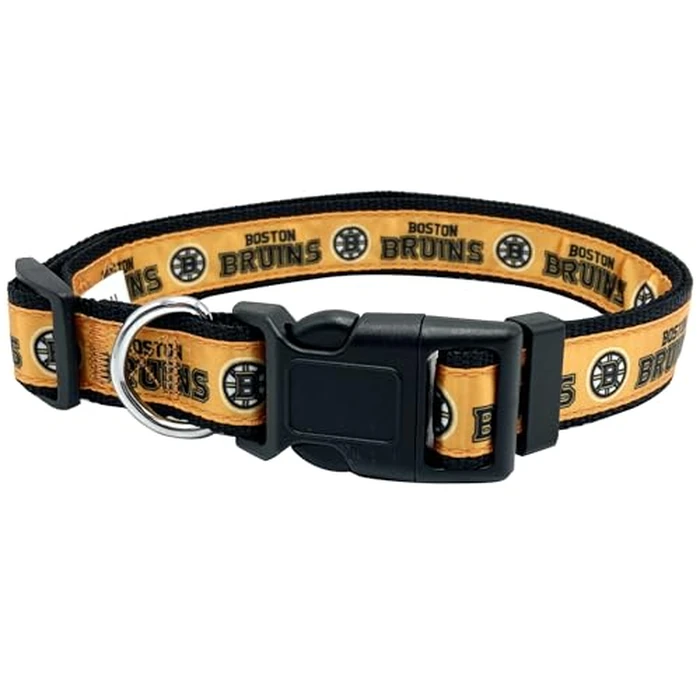 Pets First BRU-3036-MD Boston Bruins Collar, Medium by Pets First - Image 1