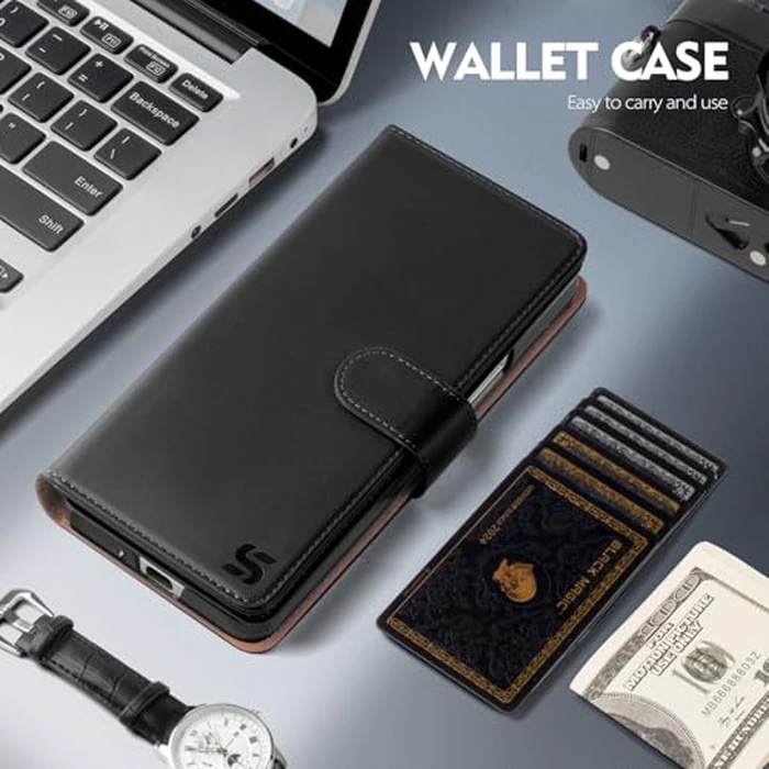 Shieldtop Compatible with Samsung Galaxy Z Fold7 Wallet Case with Card Holder,Fold 7 5G Phone Case Women Man RFID Blocking PU Leather Flip Protective Cover Credit Card Holder Slots,Dark Blue by Shieldtop - Image 2