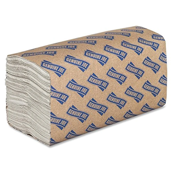 Genuine Joe C-Fold Hand Towels, 1-Ply, 10" x 13", 2400 Sheets/Pack, 12 Count by Genuine Joe - Used - Very Good condition - US$27.09