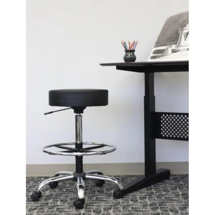 Boss Office Products B16240-BK Be Well Medical Spa Drafting Sool in Black, Low-Back by Boss Office Products - Image 5