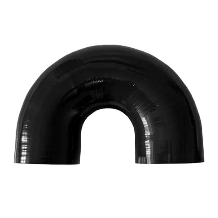Haturmyko ID 4" (102mm) 180 Degree U Bend Shape Silicone Coupler Hose, 4-Ply Reinforced Universal Silicone Elbow Pipe for Intake Hose Radiator Turbo Coupling Black by Haturmyko - Image 1