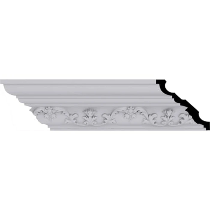 Endurathane Kent Crown Moulding, 4"H x 3 1/2"P x 5 3/8"F x 94 1/2"L, Factory Primed (12-Pack) by Ekena Millwork - Image 5