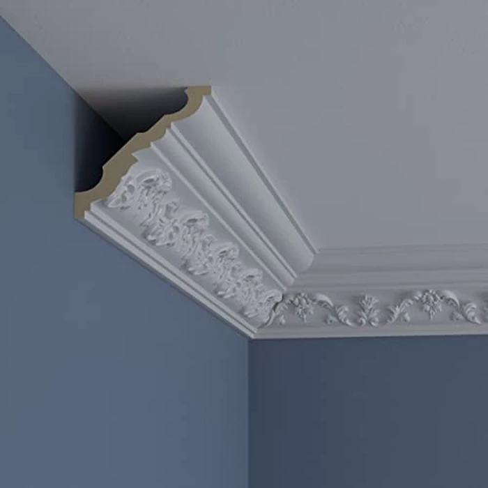 Endurathane Kent Crown Moulding, 4"H x 3 1/2"P x 5 3/8"F x 94 1/2"L, Factory Primed (12-Pack) by Ekena Millwork - Image 9