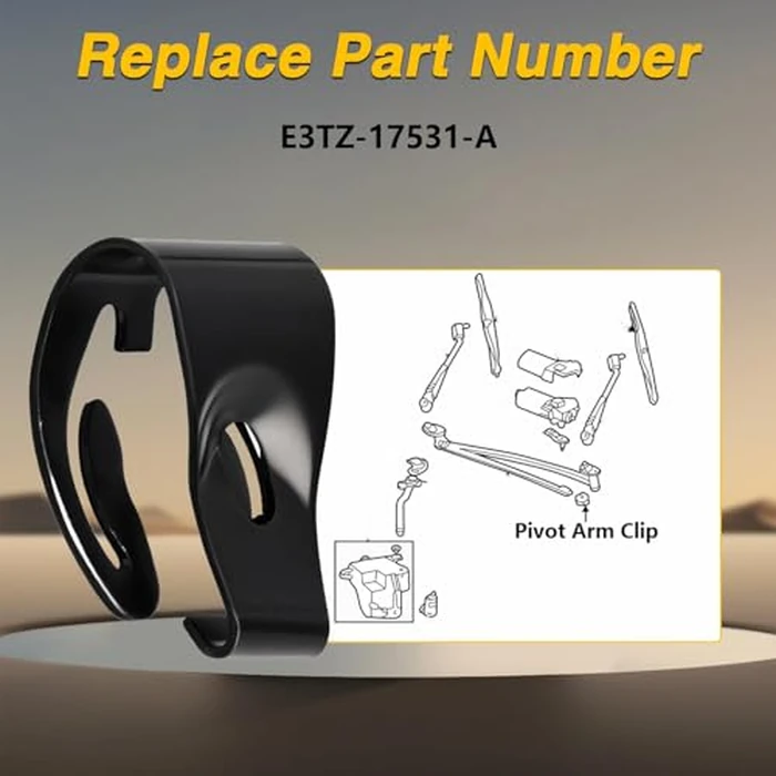 KPALAG Windshield Wiper Linkage Special Clip Compatible with Ford E-150 E-250 E-350 1983-2024, Pivot Arm Clip Replace# E3TZ-17531-A by KPALAG - Image 3