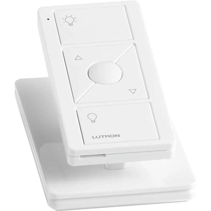 Lutron Pico Remote for Caseta Smart Dimmer Switch, 3-Button Control with Raise/Lower and Preset Lighting Level, For Table Top or Wallmount Use, PJ2-3BRL-WH-L01R, White by Lutron - Image 5