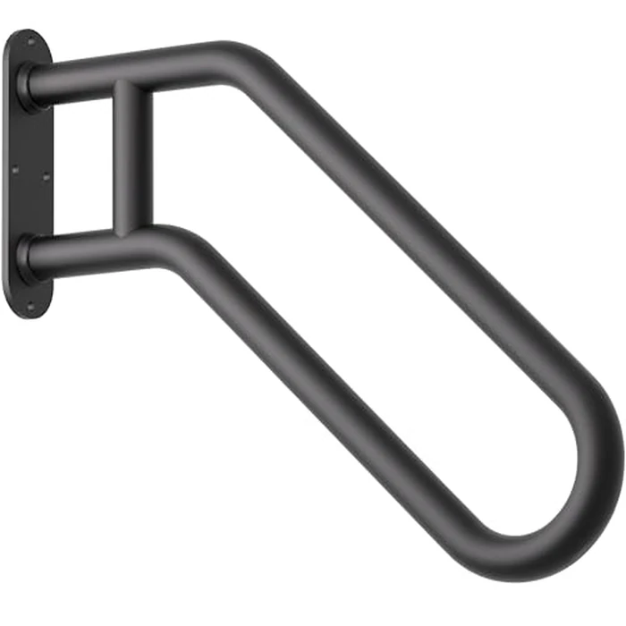 ZOOKASEA Hand Rails for Outdoor Steps, Exterior Steps Handrails, Wrought Iron Heavy-Duty Stair Railing, 26" U-Shaped Rail for Garage, Porch, Deck, and Garden (Upgrade) by ZOOKASEA - Used - Very Good condition