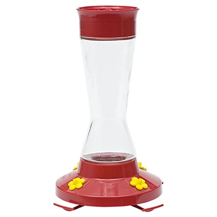 Perky-Pet Pinch-Waist Glass Hummingbird Feeder - 16 oz Nectar Capacity - Wide Mouth Humming bird Feeder - Bee Guards, Ant Moats, Durable Glass Bottle - 210PB, Easy to Clean by Perky-Pet - Image 1