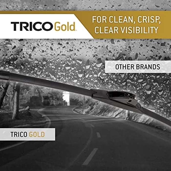 TRICO Gold 22" + 22" Premium Automotive Replacement Windshield Wiper Blades (Set of 2), Passenger and Driver Side All-Weather Beam Wiper Blades for Select Vehicle Models by Trico - Image 3