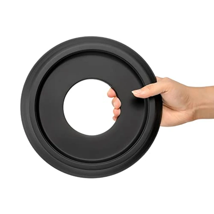 EIFHYT 2 Pack Molded PU Ceiling Medallion for Light Fixtures and Pendants, 10" OD x 4" ID x 1" P (Fits Canopies up to 7-1/4") Black by EIFHYT - Image 4