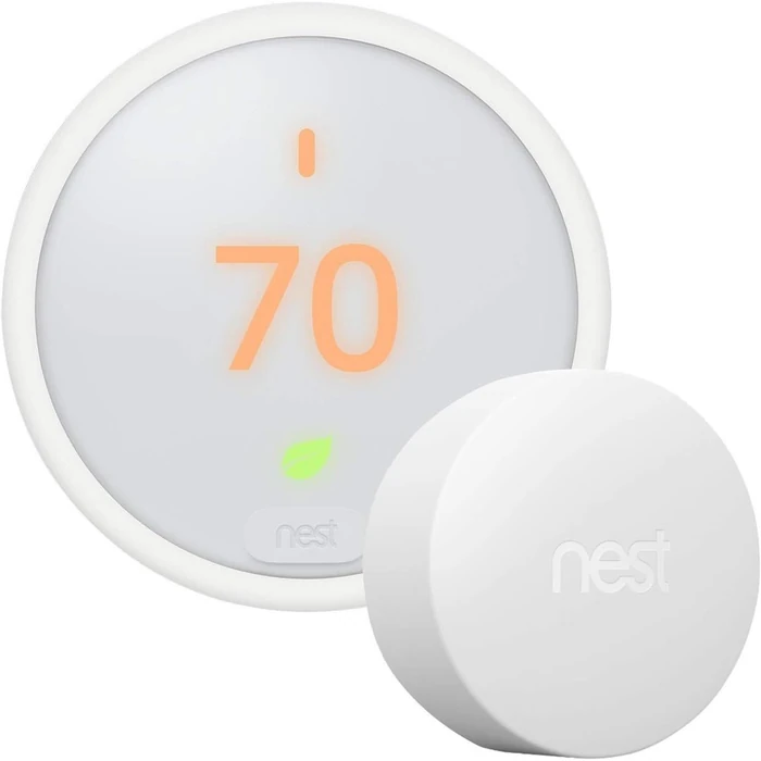 Google Nest Smart Thermostat E (3rd Gen) - Frosted White by Google - Refurbished - Excellent condition