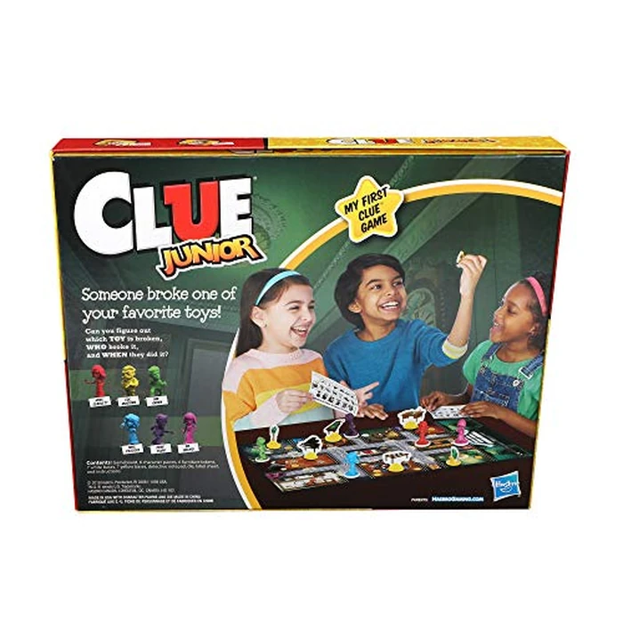 Hasbro Gaming Clue Junior Board Game for Kids Ages 5 and Up, Case of The Broken Toy, Classic Mystery Game for 2-6 Players by Hasbro Gaming - Image 3