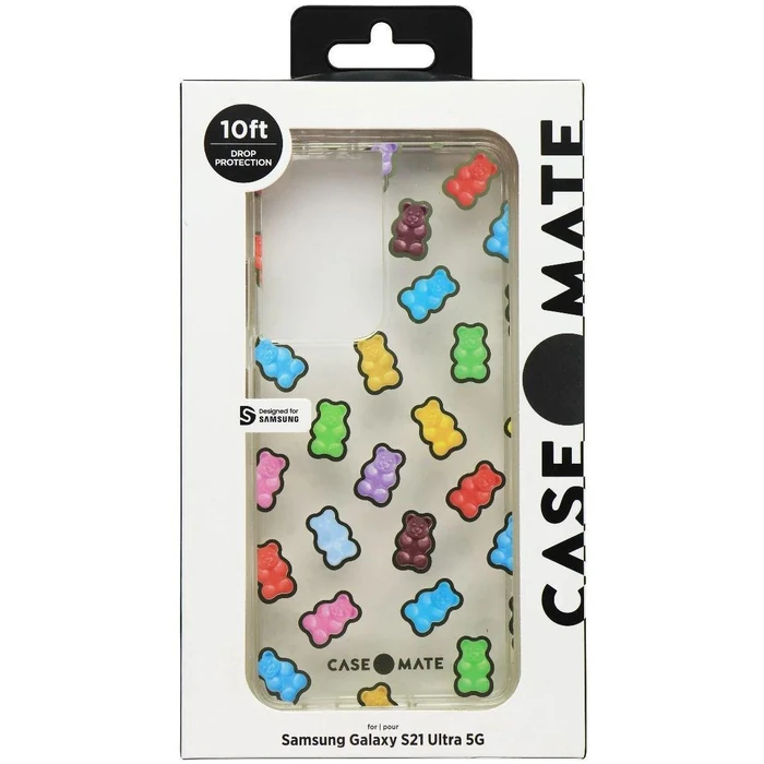 Case-Mate Prints Phone Case for Galaxy S21 Ultra 5G - Gummy Bears by Case-Mate - Refurbished - Brand New condition
