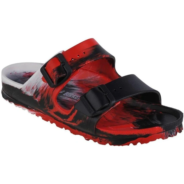 Birkenstock Arizona EVA Narrow Fit Unisex Sandals - 6 - Red/Black/White by Birkenstock - Image 1