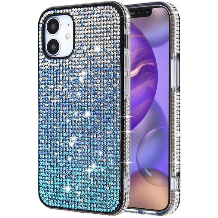 MyBat Airium Crystals Sparks Phone Case for iPhone 12 Mini - Blue Gradient - Brand New by MyBat - Image 2