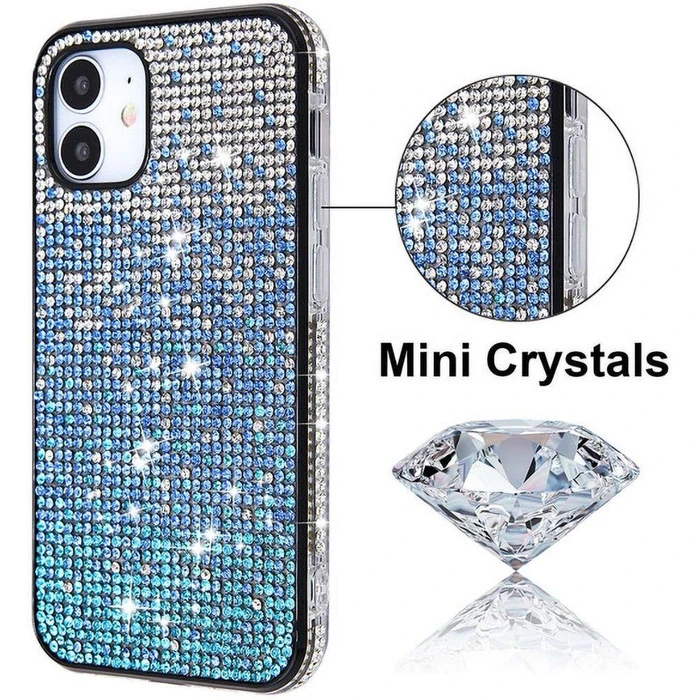 MyBat Airium Crystals Sparks Phone Case for iPhone 12 Mini - Blue Gradient - Brand New by MyBat - Image 3
