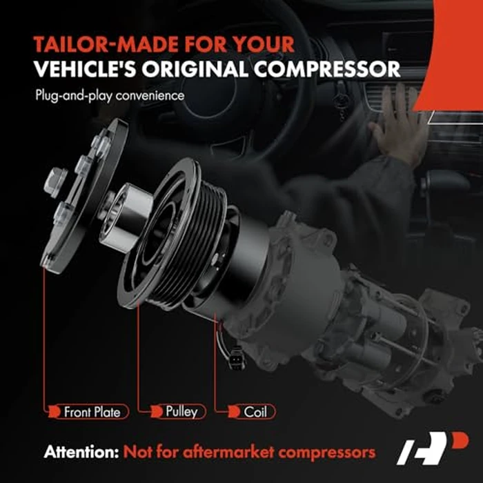 A-Premium Air Conditioner AC Compressor Clutch Kit Compatible with Chevrolet Equinox 2016-2017, Malibu 2013-2016, Impala 2014-2015/2019, Malibu Limited 2016 & GMC Terrain 2015-2017 & Buick Regal by A-premium - Image 3