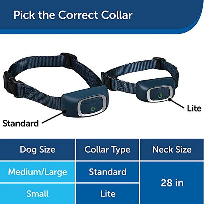 PetSafe Rechargeable Bark Collar, 15 Levels of Automatically Adjusting Static Correction, Rechargeable, Waterproof; Reduces Barking and Whining, for Dogs Over 8 lb, Navy (PBC17-16447) by PetSafe - Image 6