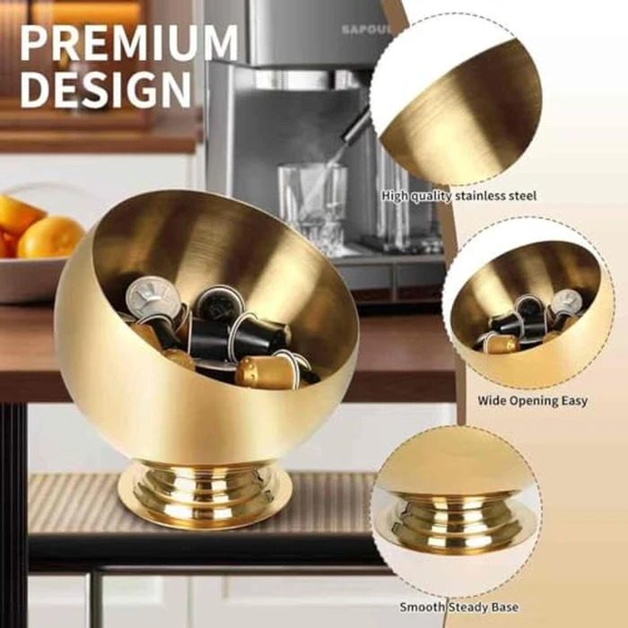 VAWNKUKN Coffee Pod Holder-Coffee Pod Storage-K Cup Holder-Espresso Pod Holder-Coffee Pod Organizer（GOLD by VAWNKUKN - Image 4