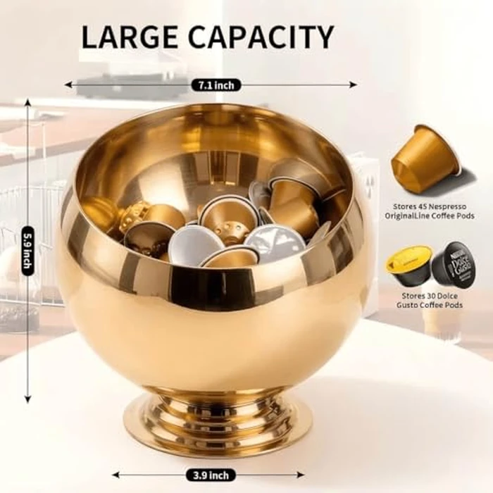 VAWNKUKN Coffee Pod Holder-Coffee Pod Storage-K Cup Holder-Espresso Pod Holder-Coffee Pod Organizer（GOLD by VAWNKUKN - Image 7