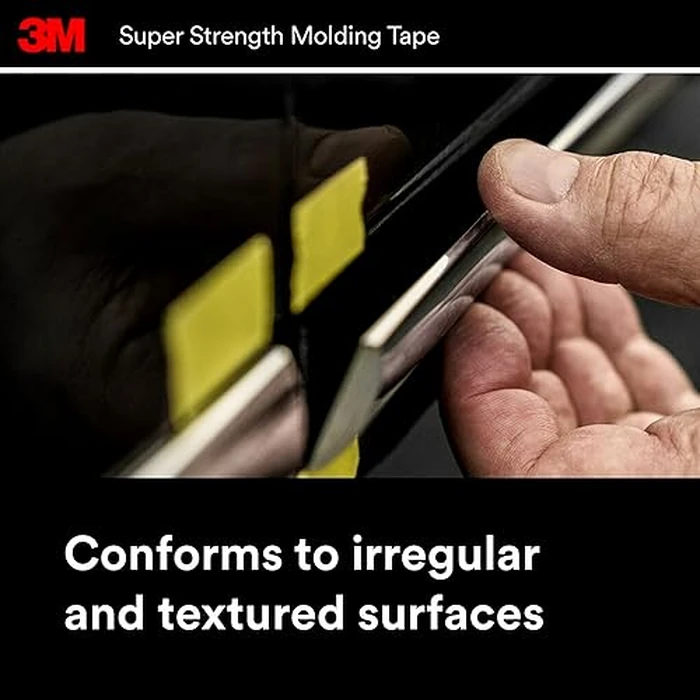 3M Super-Strength Molding Tape, 1/2 in x 15 ft, High Strength Double-Sided Adhesive, Permanently Attaches Side Moldings, Trim and Emblems to Interior and Exterior of Vehicles (03614) by 3M - Image 9