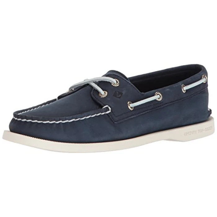 Sperry Womens A/O 2-Eye Boat Shoe, Navy, 9.5 by Sperry - Used - Like New condition