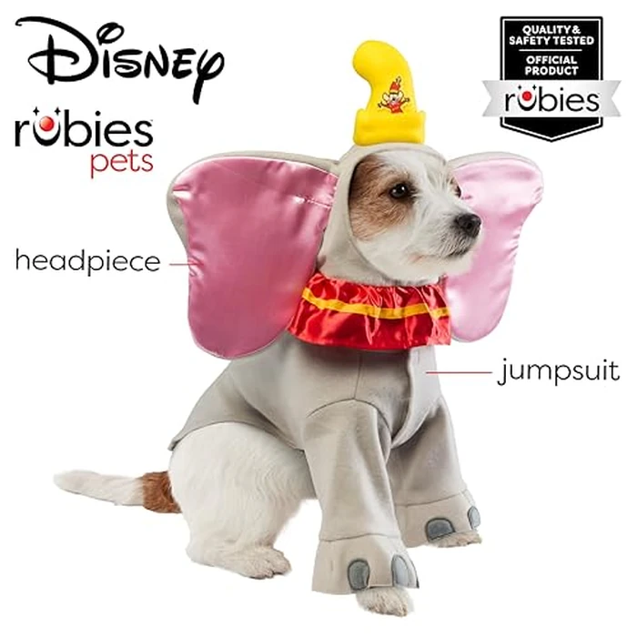 Disney: Dumbo Costume for for Dogs or Cats by Rubies, Medium by Rubie's - Image 2