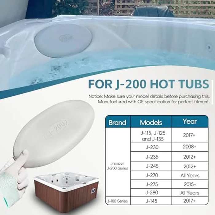 Sunluway 2 Pack 2472-828 Oval Spa Pillow for 2008+ Jacuzzi J-200 Series Hot Tubs J-230 J-235 J-245 J-270 J-275 J-280 Hot Tub Headrest Replacement Pillow by Sunluway - Image 3