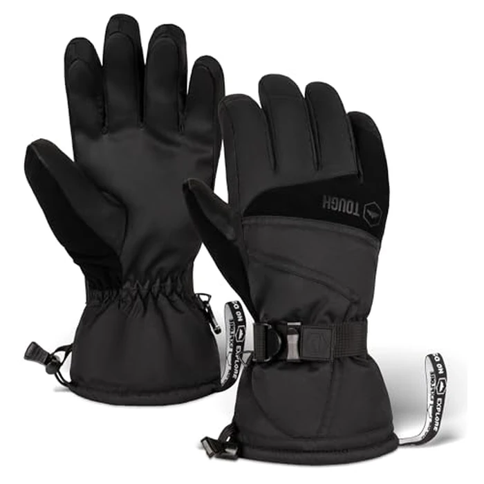 Tough Outdoors Waterproof Gloves Women - Ski Gloves Men - Warm for Winter Cold Weather Snow & Snowboarding - Men's Women's by Tough Outdoors - Used - Like New condition