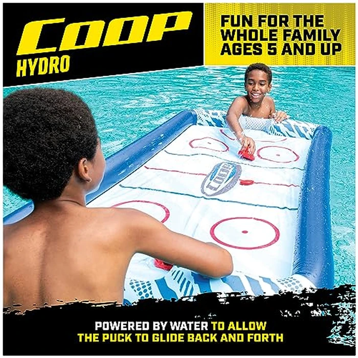 COOP by SwimWays Hydro Hockey Inflatable Water Floating Table Hockey Set, Pool Toy for Kids Ages 5+ by SwimWays - Image 3