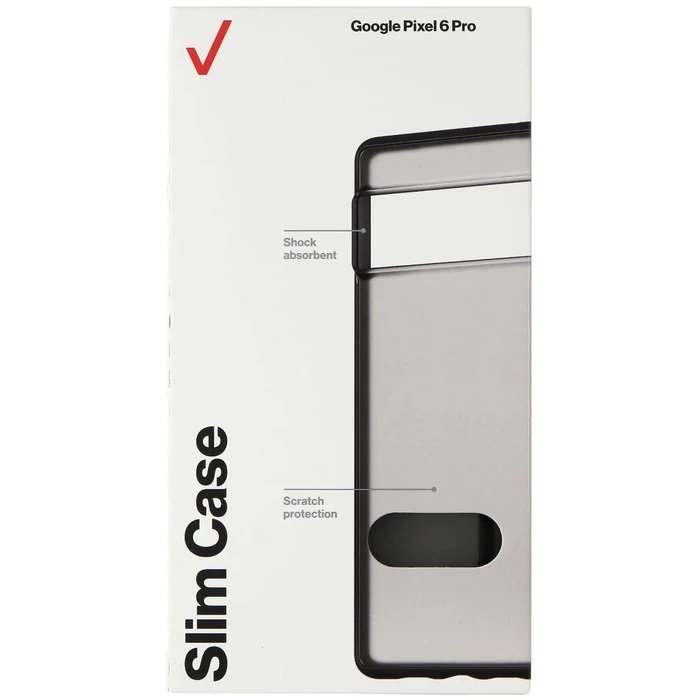 Verizon Slim Sustainable Series Phone Case for Google Pixel 6 Pro - Smoke/Black by Verizon - Refurbished - Brand New condition