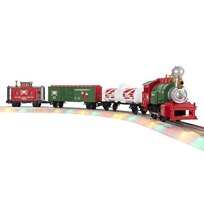 Lionel Junction North Pole Central Electric O Gauge Bluetooth Model Train Set with Remote and Lighted FasTrack by Lionel - Image 1