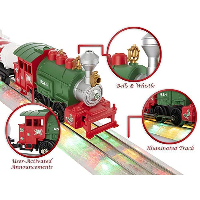Lionel Junction North Pole Central Electric O Gauge Bluetooth Model Train Set with Remote and Lighted FasTrack by Lionel - Image 4