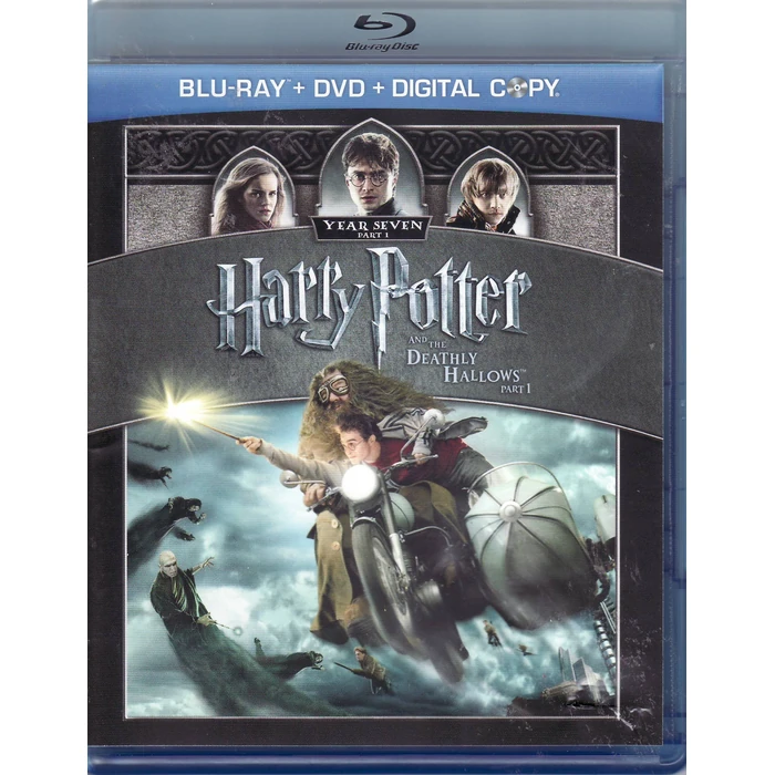 Harry Potter and the Deathly Hallows Part 1 LIMITED EDITION Blu-ray / DVD / Digital Copy by Hackerdom - Used - Good condition - US$1.43