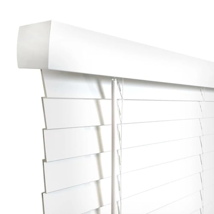 DEZ FURNISHINGS Cordless 2" Smooth Faux Wood Sidelight Single Blind, 12" W x 72" H, Smooth White by DEZ Furnishings - Image 2