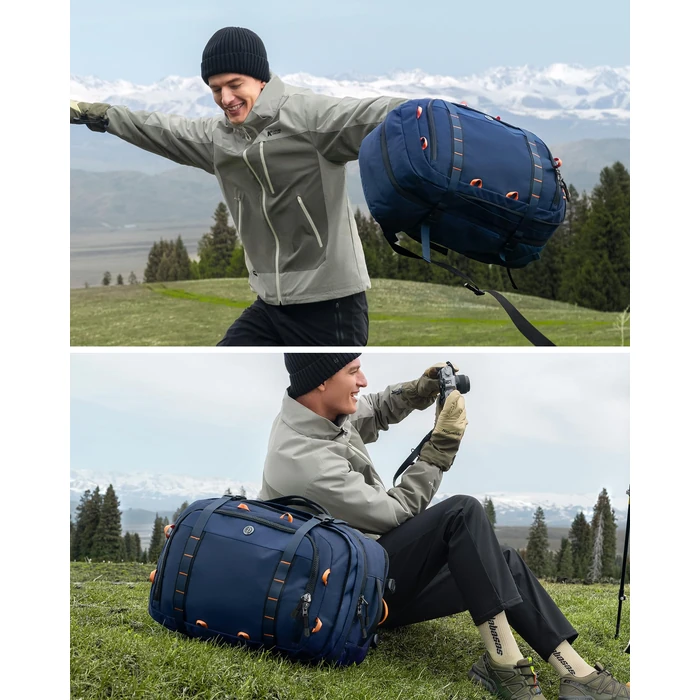Tolaccea Travel Backpack, TSA Flight Approved Carry On Laptop Backpack for Women Men, Dual Laptop Storage for 17.3" and 15.6" Laptop, Large Luggage Backpack 40-45L Expandable (Navy Blue) by Tolaccea - Image 8